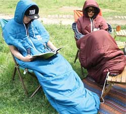 Sleeping Bag with  Arm Holes and Hood