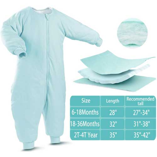 Baby Onesie Sizes, in Pink and Blue