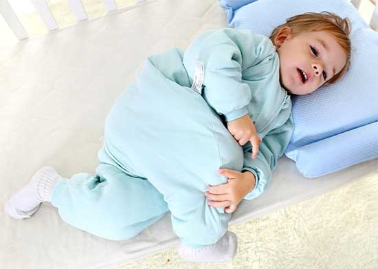 Blue Baby Sleeping Bag with Legs