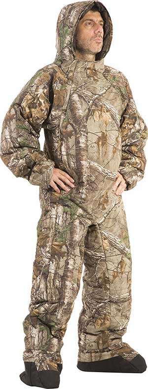 Selkbag Camouflage Sleeping Bag Onesie with Removable Booties