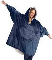 The Comfy Fleece Pullover Poncho Hoodie
