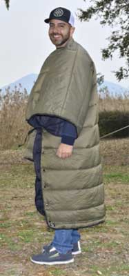 OneWind Convertible Poncho - Use as a Sleeping Bag or a Warm Coat