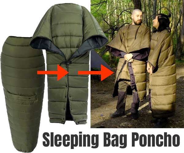 OneWind Sleeping Bag Poncho - Ultralight, Compact and Water Resistant