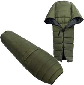 Convertible Sleeping Bag Quilt and Poncho in One